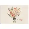 Bloemen - Quote - Beige - Lint poster papier klein -3d