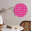Stippen - Patroon - Roze Akoestische PET Vilt - Rond klein 838 -sfeer3
