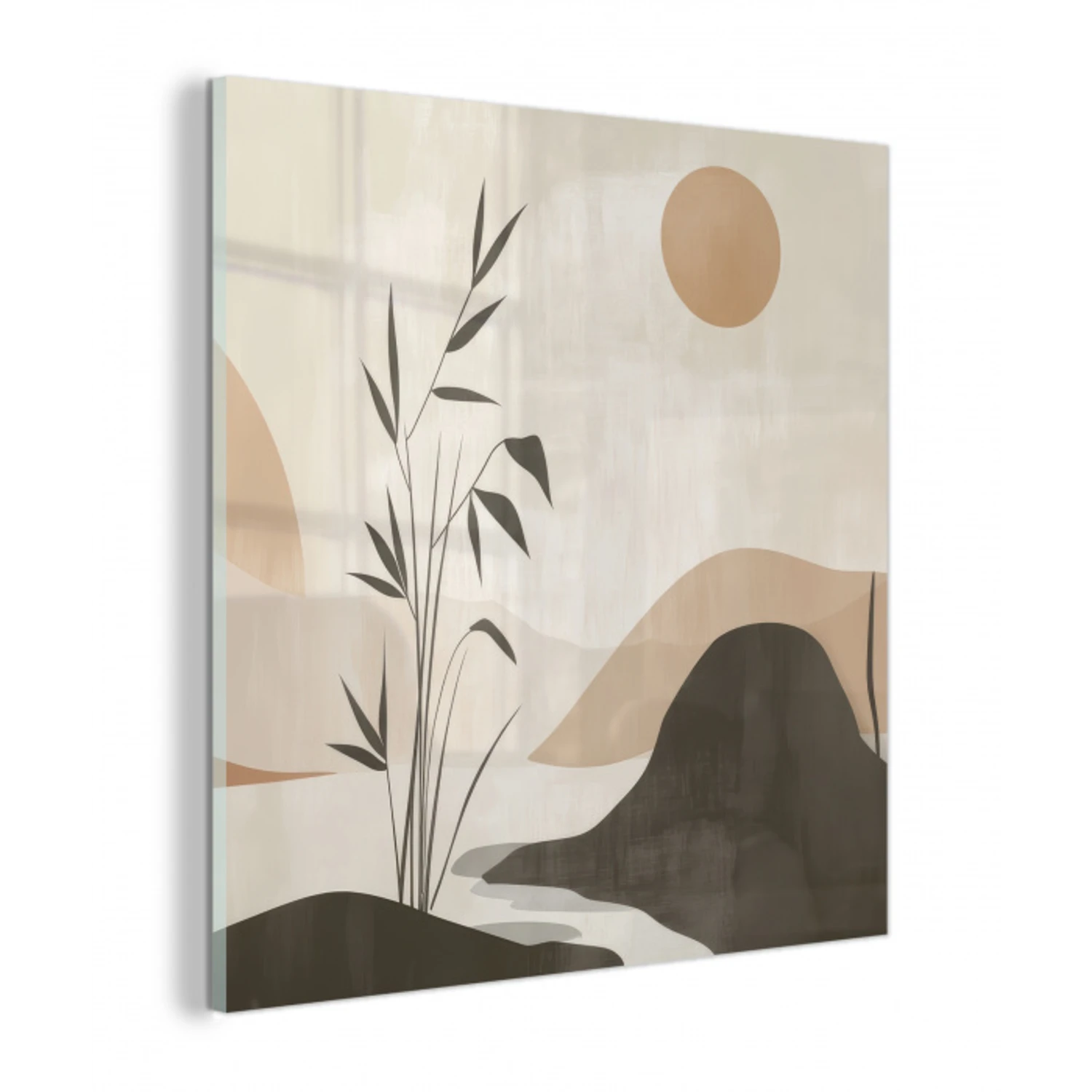 Japandi - Landschap - Beige plexiglas 5mm klein -z3d