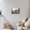Schotse hooglander - Natuur - Herfst - Dieren - Wild - Bos Tuinposter op houten frame 2 cm dik klein -sfeer1