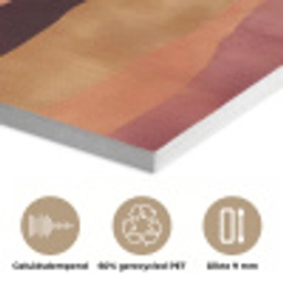 Heuvels - Palmbomen - Abstract PET vilt klein -closeup_NL