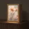Bloemen - Pastel - Kunst - Klaprozen - Watercolor Light Box met kabel (Tafellamp) klein -z3d_website