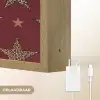 Sterren - Luipaardprint - Dream - Bordeaux Light Box met batterij (Wandlamp) middel -USP_websiteoplaadbaarNL
