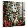 Kerstfeest - Dennenbos - Rood plexiglas 5mm klein -zzzproduct_nieuw