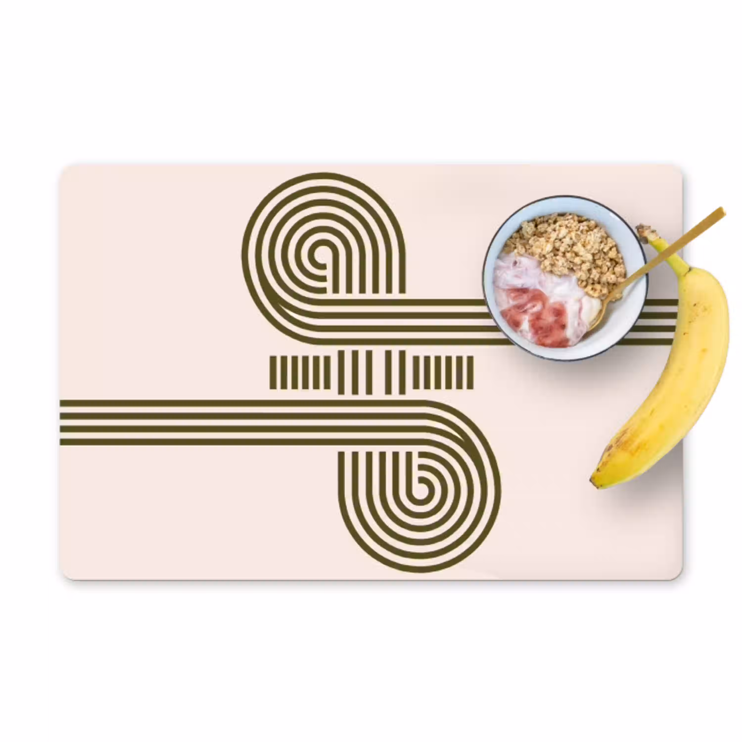 Abstract - Vormen - Modern - Groen Placemat vinyl groot -zzzproduct_Kitchenyeah-website