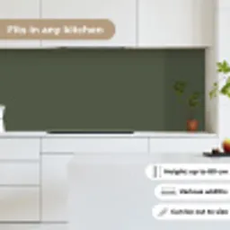 Groen - Effen kleur - Olijfgroen keuken achterwand 2 middel 871 -sfeer4_UK
