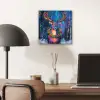 Rendier - Krans - Sprookjesachtig - Blauw aluminium wit klein -sfeer5