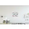 Bladeren - Tropical - Pastel - Jungle textielposter latten blank klein -kinderkamer