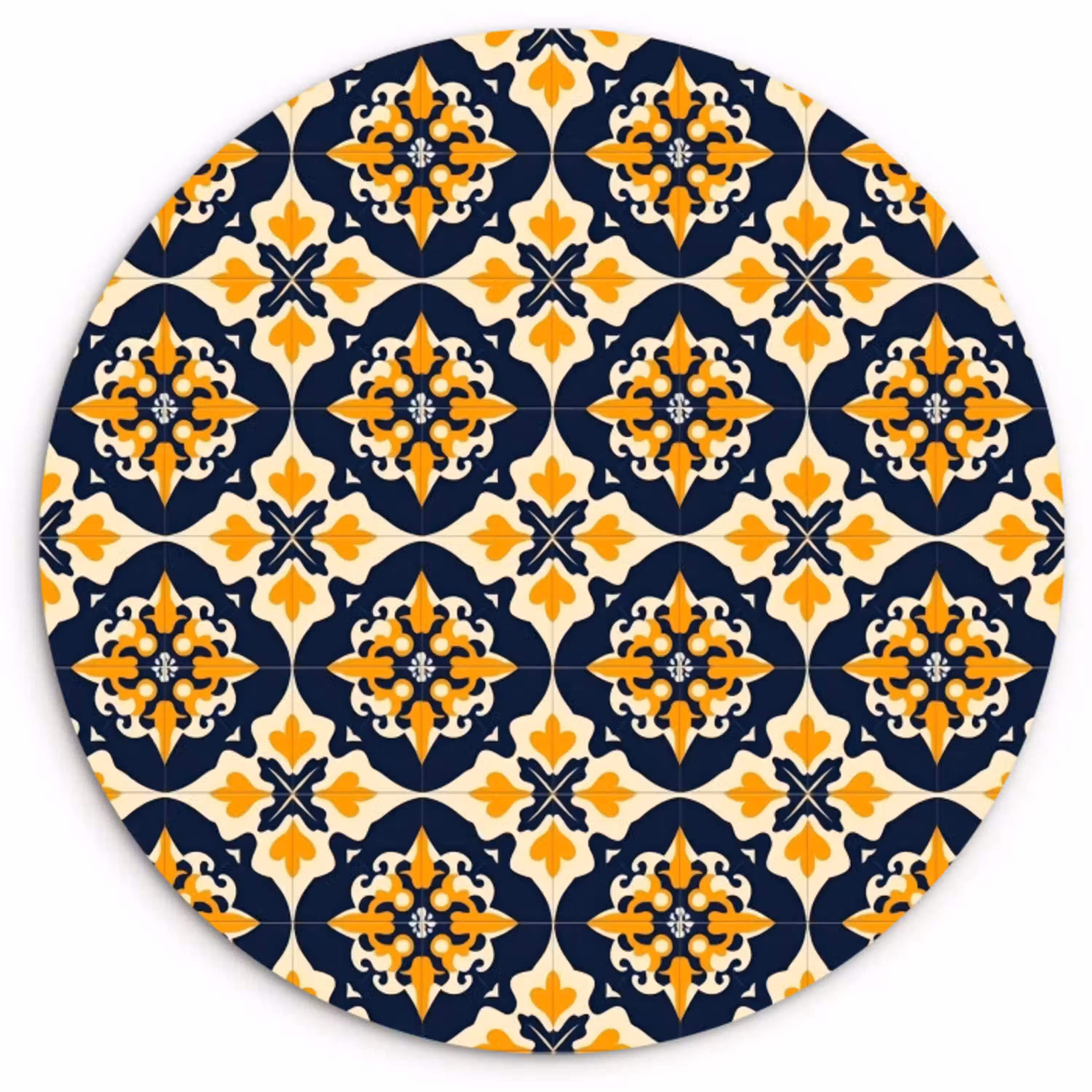 Patroon - Siertegel - Kleurrijk Wandcirkel kunststof plaat 5mm dik klein 188 -3d