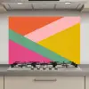 Driehoeken - Kleurrijk - Abstract keuken achterwand spatscherm klein -3d_website