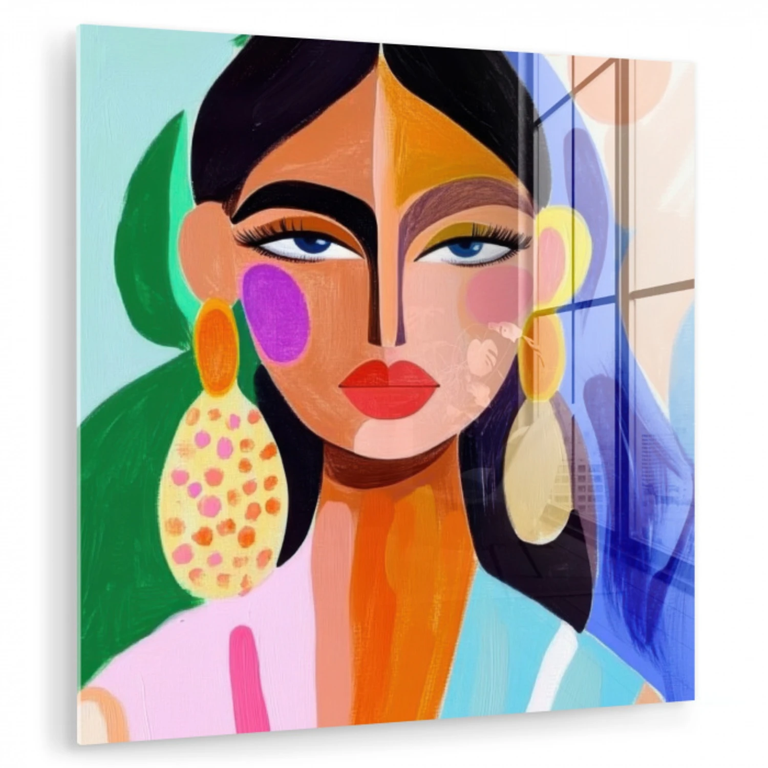 Portret - Vrouw - Modern plexiglas 5mm klein -zzzproduct_nieuw