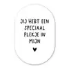 Quotes - Een speciaal plekje in mijn hart - Spreuken Wandcirkel Ovaal Forex klein -3d