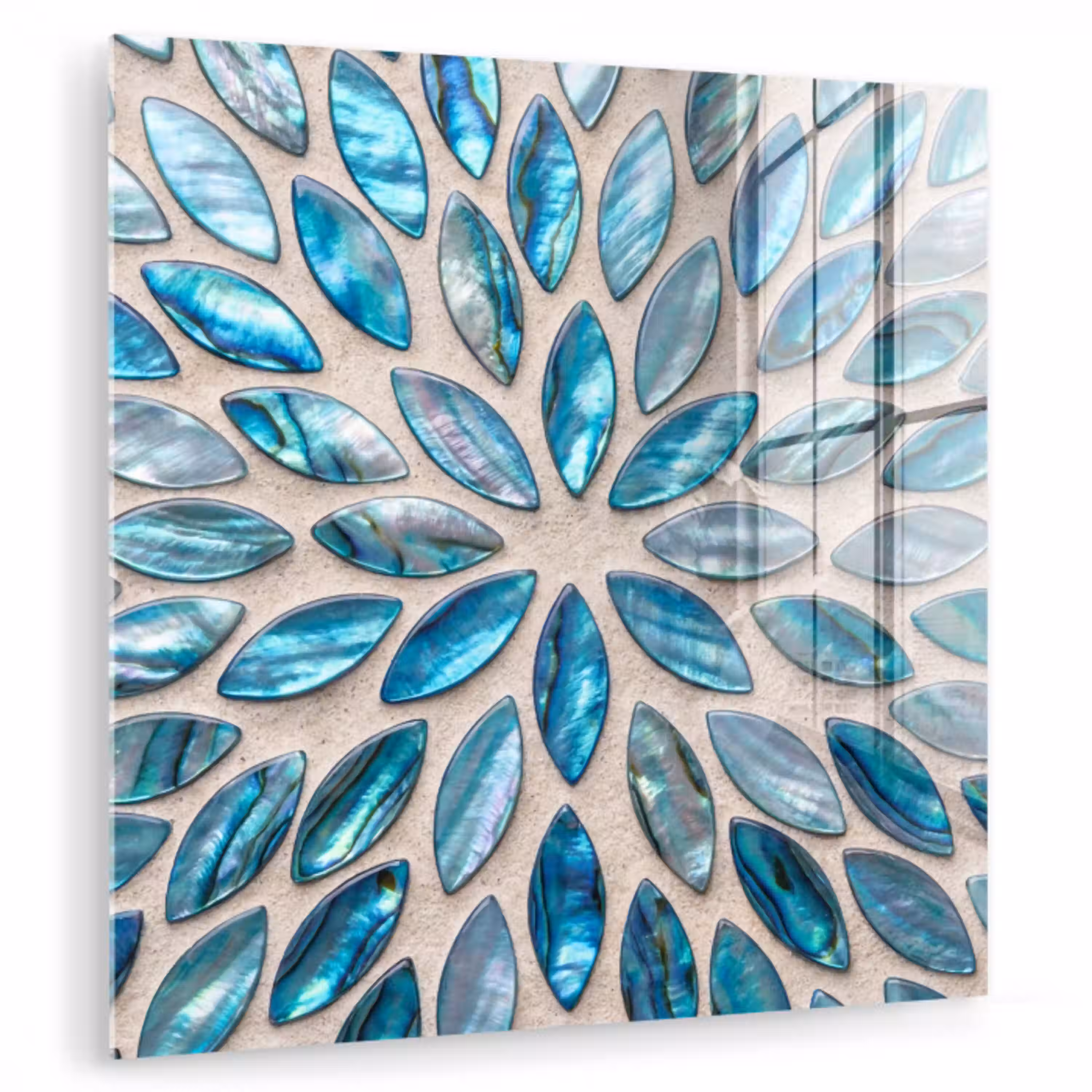 Patroon - Glans - Abstract - Blauw - Decoratie plexiglas 5mm klein -zzzproduct_nieuw