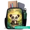 Panda - Bamboebos - Groen Rugzak - Zwart middel -inhoud_NL