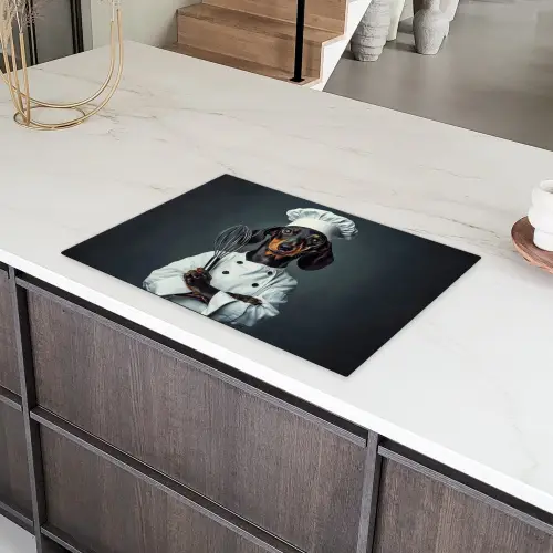 Hond - Garde - Kok Inductie beschermer vinyl 3mm klein -sfeer8