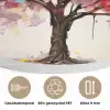 Aquarel - Boom - Kunst - Abstract Akoestische PET Vilt - Rond klein -closeup_NL