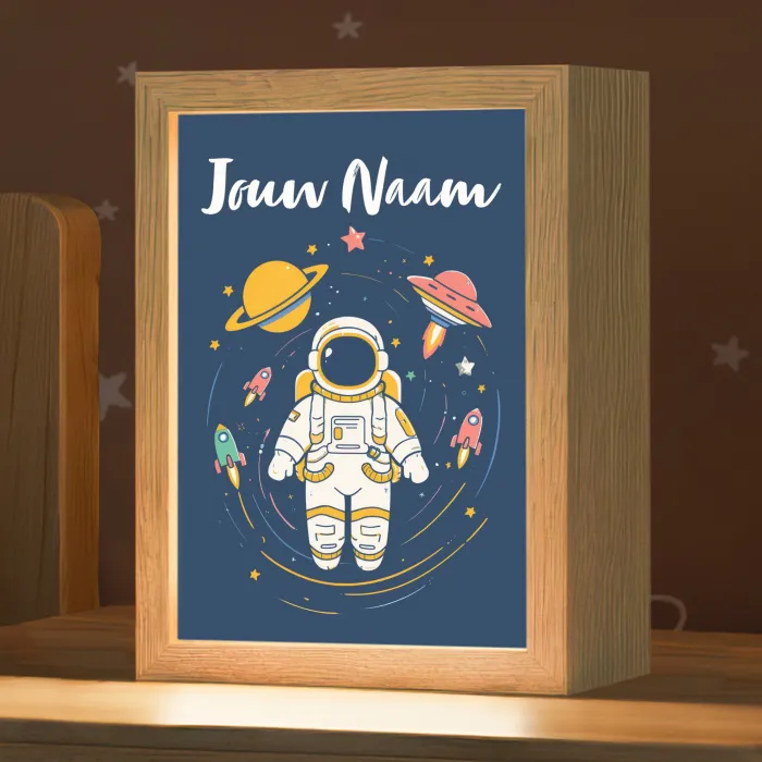 Astronaut - Planeten - Raket Light Box met kabel (Kinderlampje) klein -zzz_3d_website