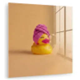 Badeend - Handdoek - Kleurrijk plexiglas 5mm klein -zzzproduct_nieuw