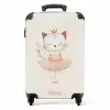 Ballerina kitten in beige kleuren NBS - Handbagage koffer - Volwassenen Unisex middel -productfoto_recht