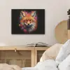 Graffiti - Vos - Zwart - Pop art PET vilt klein -sfeer3