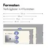 Schelpen - Blauw - Patroon Muismat XXL klein -sfeer5