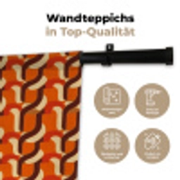Retro - Modern - Kleurrijk Wandkleed katoen klein 269 -tsfeer2_DE
