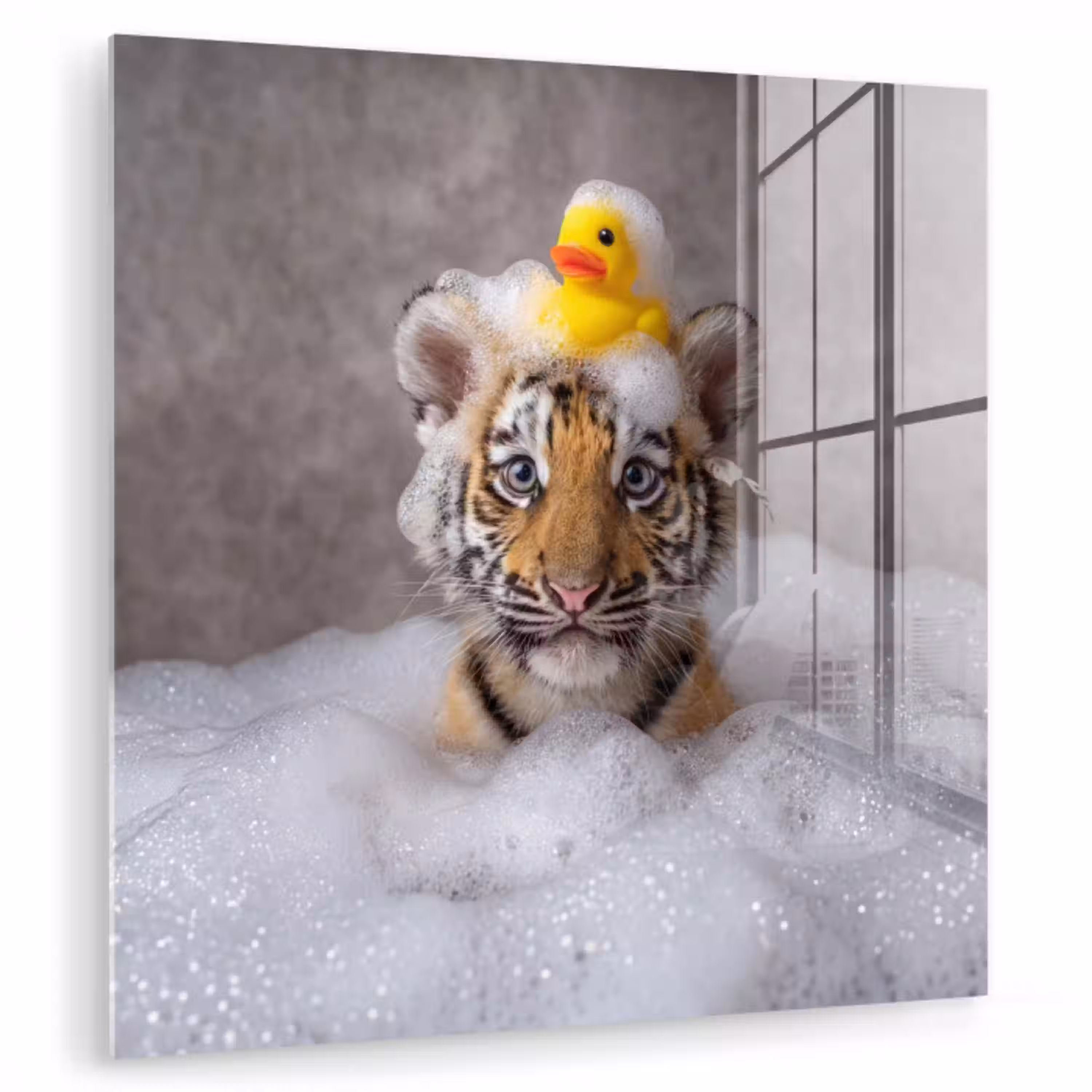 Welpje - Bad - Geel plexiglas 5mm klein -zzzproduct_nieuw