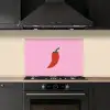 Peper - Rood - Illustratie keuken achterwand spatscherm klein -sfeer1