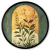 Plant - Bloemen - Wit Fotolijst rond zonder passe partout klein -3d