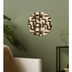 Abstract - Retro - Zwart Wandcirkel behangsticker klein 186 -sfeer2