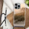 Duinlandschap - Zonsondergang - Strand Hoesje iPhone 16 Pro Max met koord klein -sfeer4