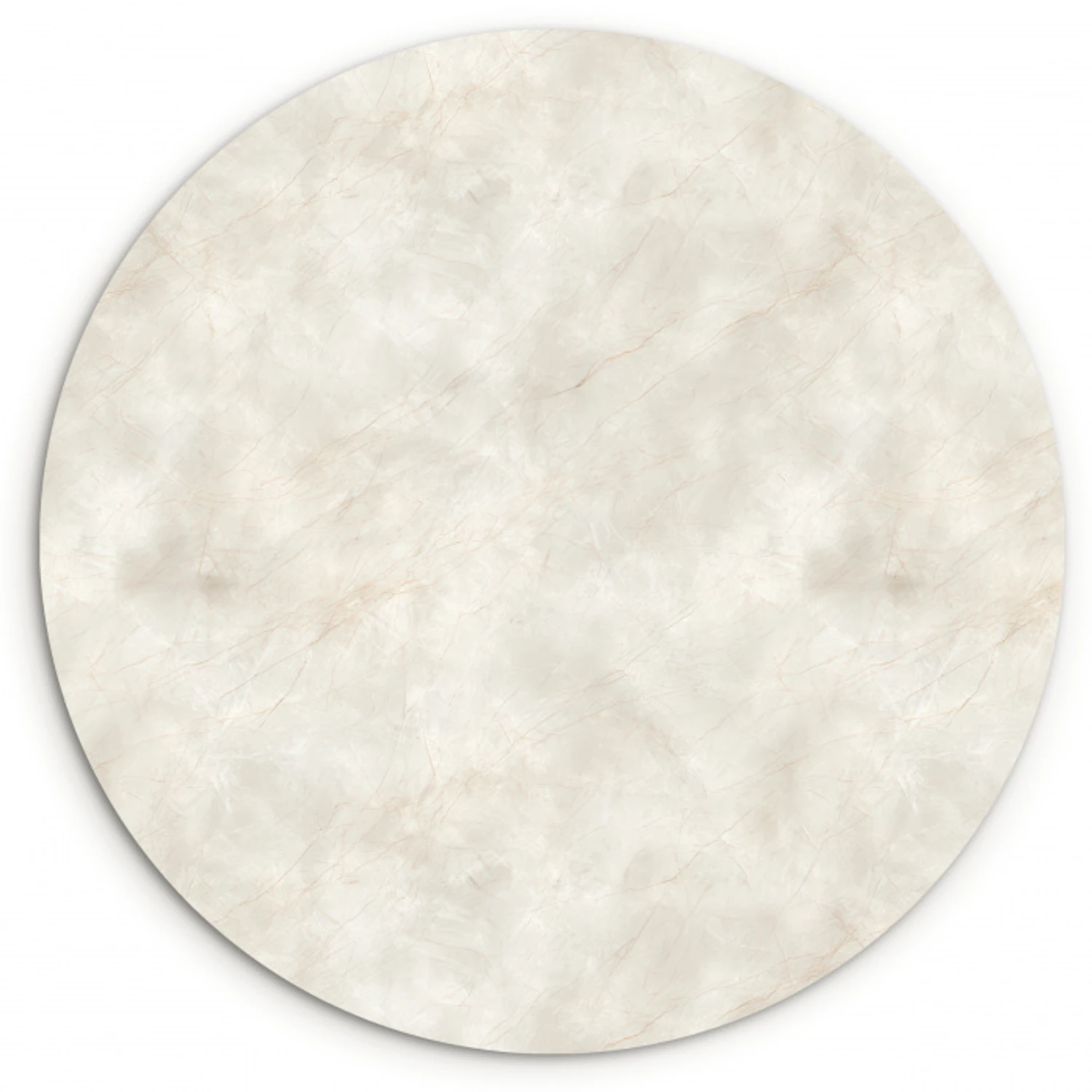 Crèmebeige - Marmer - Aders Wandcirkel kunststof plaat 5mm dik klein 188 -3d