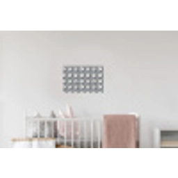 Borden - Bloemen - Blauw - Wit Muursticker klein 286 -kinderkamer