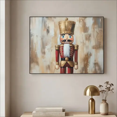 Kerst - Poppetje - Abstract Textielframe zwart klein -sfeer2