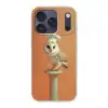 Kerkuil - Koksmuts - Oranje - Vogel Telefoonhoesje iPhone 17 Pro klein -3d
