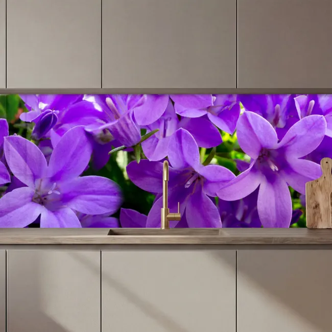 Revestimiento cocina - Flores - Morado - Naturaleza