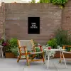 Quotes - Letters - Koffie - Zwart Tuinposter op houten frame 2 cm dik klein -sfeer3