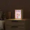 Meisje - Eenhoorn - Roze Light Box met kabel (Kinderlampje) klein -sfeer1_kind