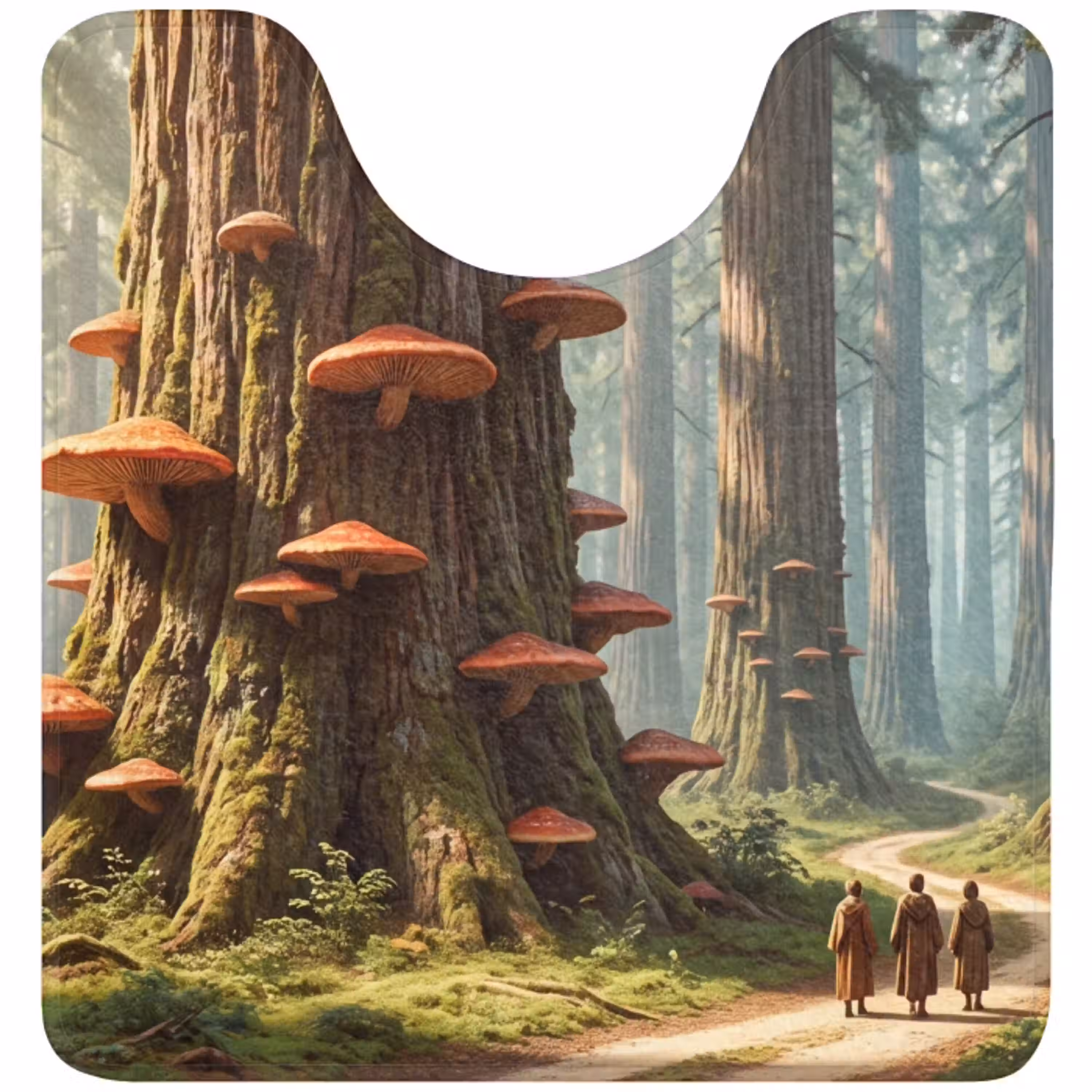 Bos - Bomen - Natuur WCmat U-uitsnede middel -3d