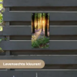 Bloemenzee in het ochtendlicht tuinposter los doek klein -sfeer3