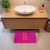 Oh la la - Roze - Oranje - Minimalistisch Badmat klein -sfeer1