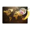Wereldkaart - Goud - Roest Placemat vinyl groot -zzzproduct_Kitchenyeah-website