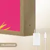 Haan - Kleurrijk - Kimono - Roze Light Box met batterij (Wandlamp) middel -USP_websiteoplaadbaarNL
