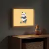 Panda - Step - Geel Light Box met batterij (Wandlamp kind) middel -sfeer5_kind