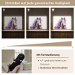 Paard - Dieren - Meiden - Paars - Bruin Light Box met batterij (Wandlamp) middel -USP_dimbaarDE