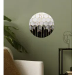 Goud - Hexagon - Chic - Patronen - Luxe Wandcirkel behangsticker klein -sfeer2