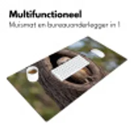 Kerkuil - Boom - Natuur - Bruin Muismat XXL klein -sfeer4