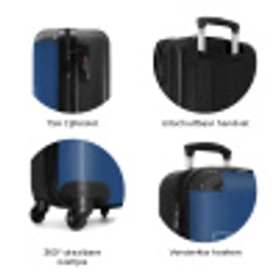 113 NBS - Handbagage koffer - Volwassenen Unisex middel zzzzzzzbolletjes_NL