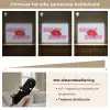 Bisou - Blauw - Roze - Lippen Light Box met batterij (Wandlamp) middel -USP_dimbaarNL
