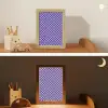 Dambord - Blauw - Patroon - Roze Light Box met kabel klein -sfeer3_kind